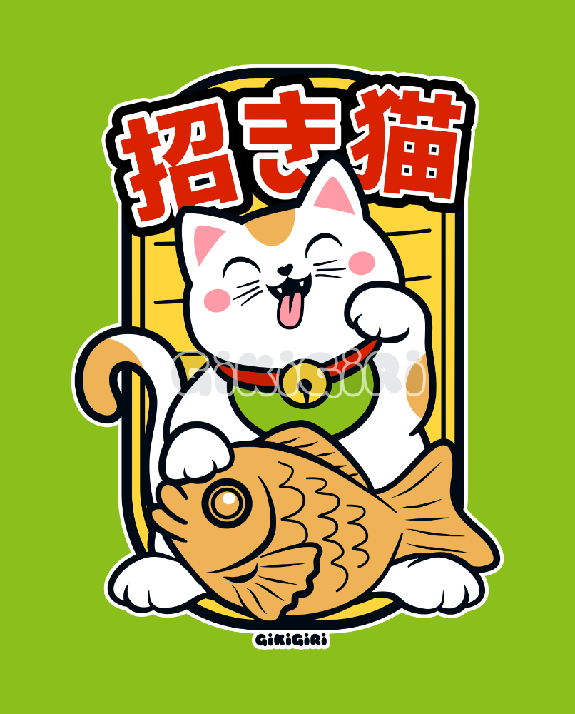 Maneki Neko Taiyaki Lucky Cat